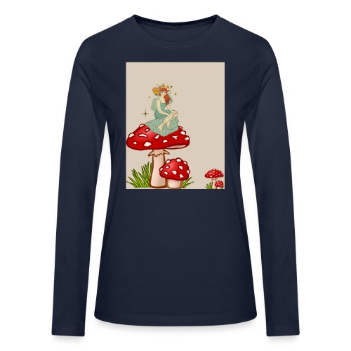 Fairy Amongst The Shrooms - Bella + Canvas Women's Long Sleeve T-Shirt