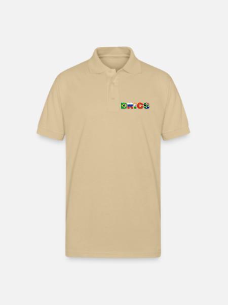 Brics  - Gildan Unisex 50/50 Jersey Polo - Sand