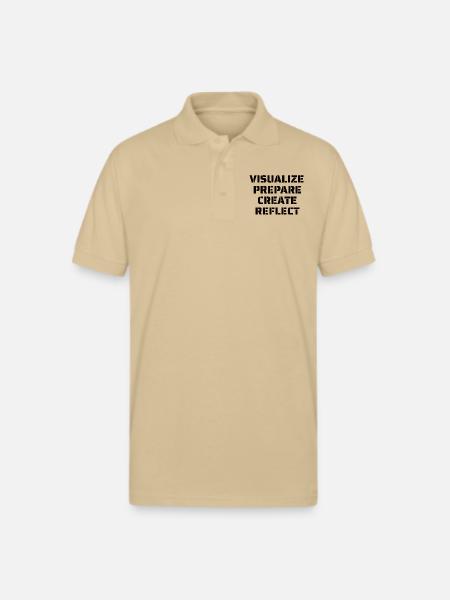 Artist Quote - Gildan Unisex 50/50 Jersey Polo - Sand