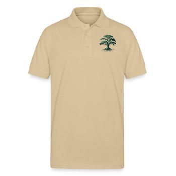 Tree - Gildan Unisex 50/50 Jersey Polo - Sand - Front - William (185cm)