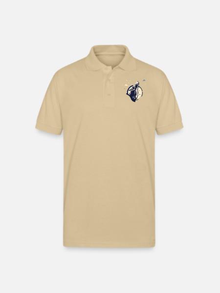 Howling Wolf - Gildan Unisex 50/50 Jersey Polo - Sand