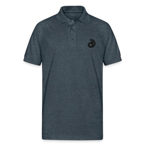 Black Embroidered Palette - Gildan Unisex 50/50 Jersey Polo