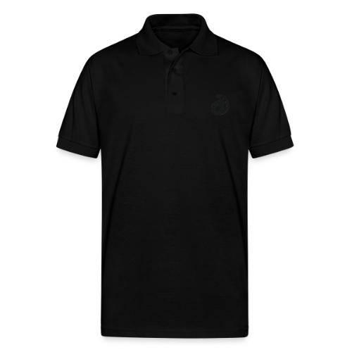 Black Embroidered Palette - Gildan Unisex 50/50 Jersey Polo