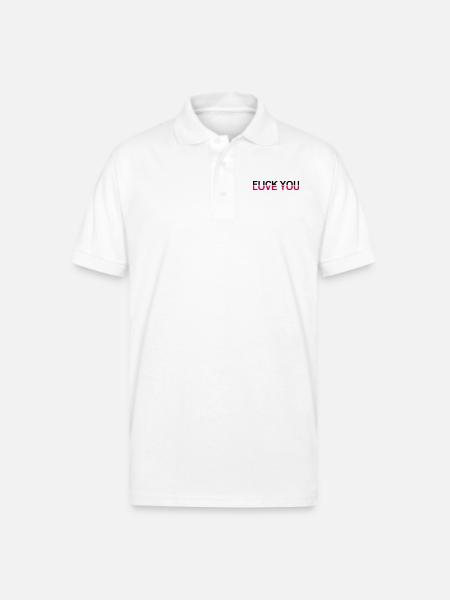 Fuck You - Love You - Gildan Unisex 50/50 Jersey Polo - white