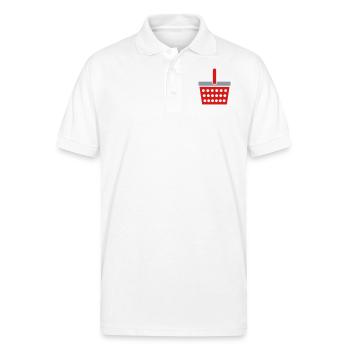 Shopping basket - Gildan Unisex 50/50 Jersey Polo - white - Front