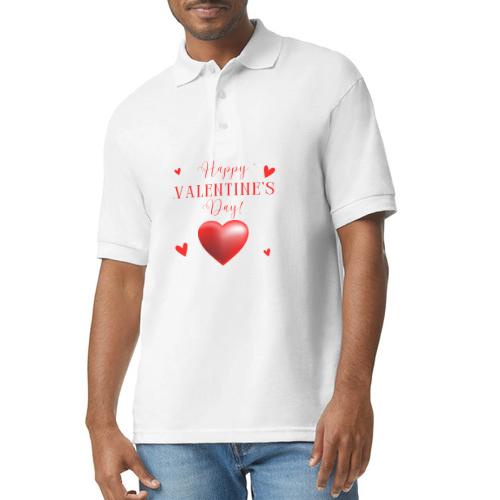 Valentin Designs, Fashion February 14 Valentine's. - Gildan Unisex 50/50 Jersey Polo