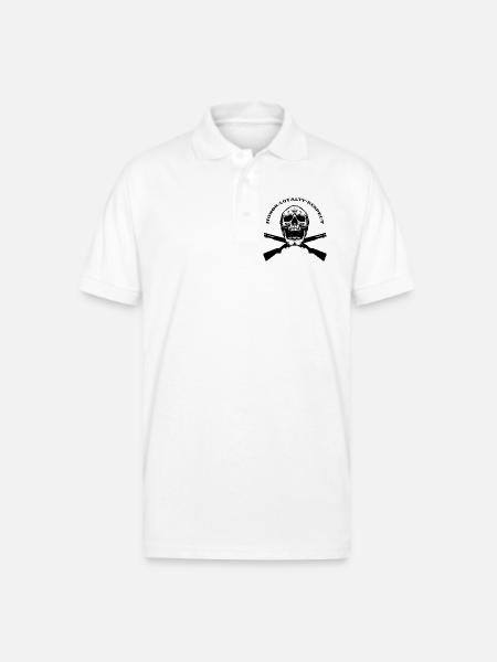 HONOR LOYALTY RESPECT - Gildan Unisex 50/50 Jersey Polo - white