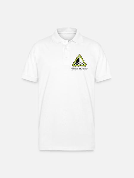Anger the polkadots - Gildan Unisex 50/50 Jersey Polo - white