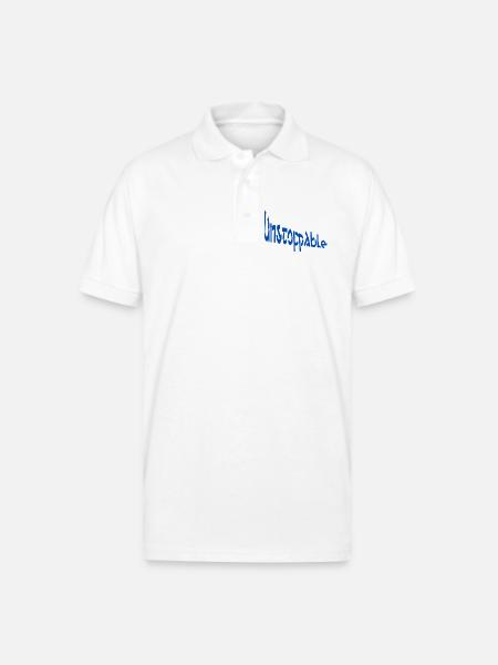 Unstoppable Graffiti Bold - Gildan Unisex 50/50 Jersey Polo - white