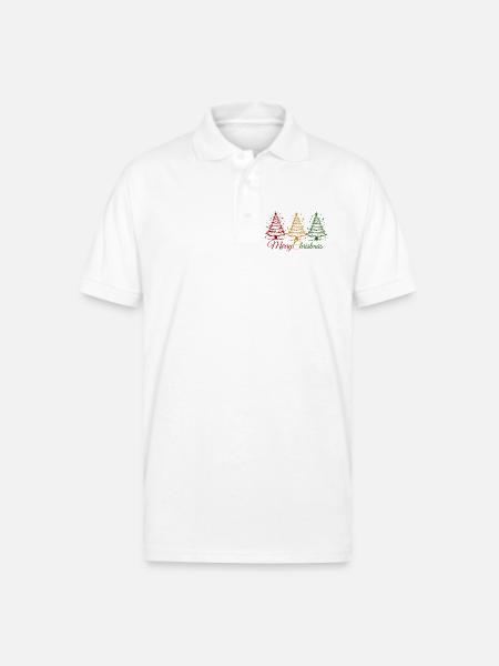 Christmas - Gildan Unisex 50/50 Jersey Polo - white