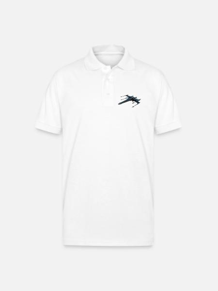 Stealth Fighter Jet Design - Gildan Unisex 50/50 Jersey Polo - white