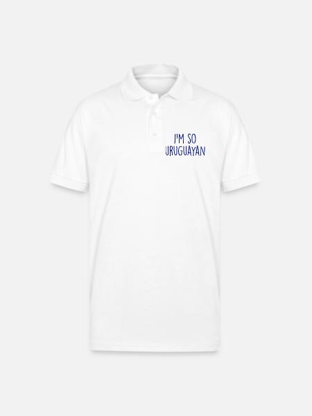 I'm so Uruguayan - Gildan Unisex 50/50 Jersey Polo - white
