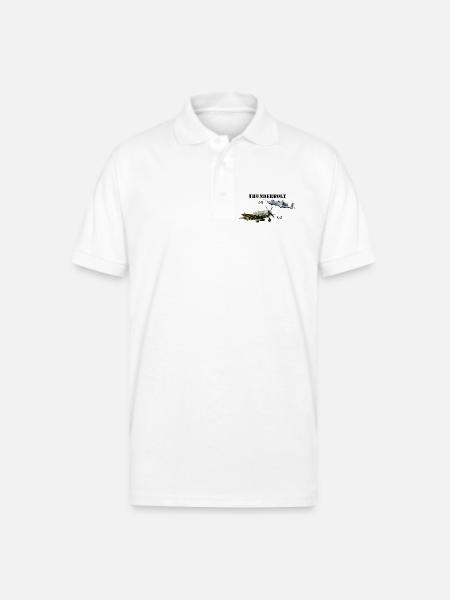 Thunderbolts - Gildan Unisex 50/50 Jersey Polo - white