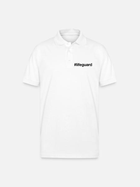 LIFEGUARD - Gildan Unisex 50/50 Jersey Polo - white