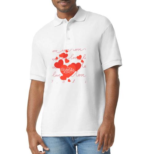 Valentine's Day Designs, Valentine's Day Gifts - Gildan Unisex 50/50 Jersey Polo