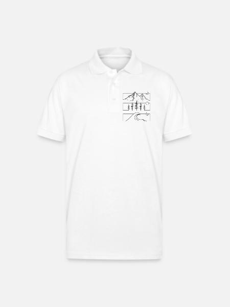 Sketches of Serenity - Gildan Unisex 50/50 Jersey Polo - white