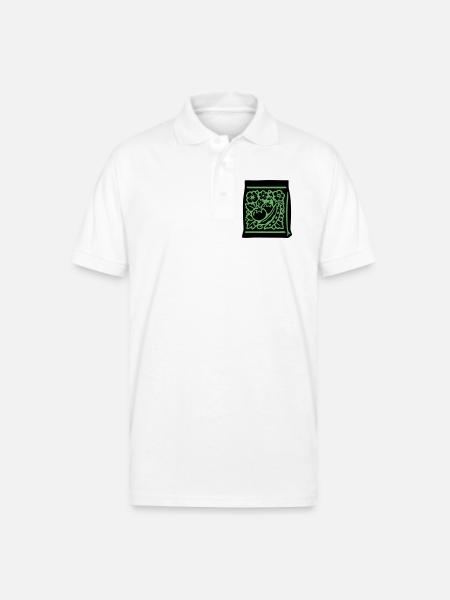 Seed Packet Tomatoes Veggies - Gildan Unisex 50/50 Jersey Polo - white
