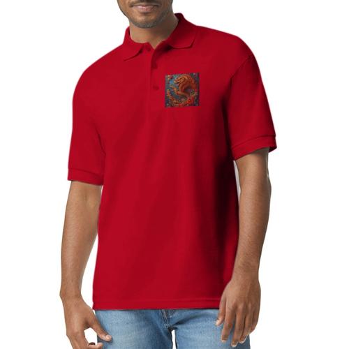 Fantasy souvenirs, regional Mexican designs - Gildan Unisex 50/50 Jersey Polo