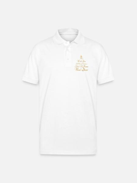 Christmas - Gildan Unisex 50/50 Jersey Polo - white