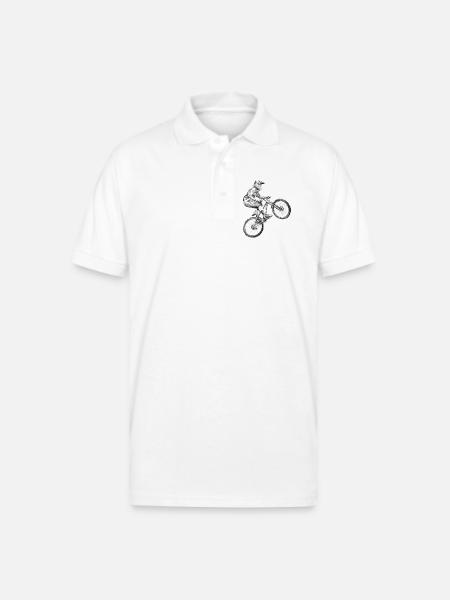 BMX - Gildan Unisex 50/50 Jersey Polo - white