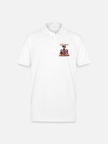 Halloween family - Gildan Unisex 50/50 Jersey Polo - white