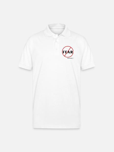 Do Not Fear - Gildan Unisex 50/50 Jersey Polo - white