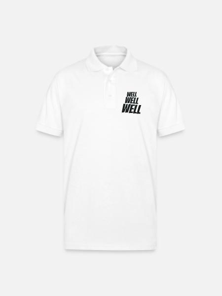 Well Well Well Wellness - Gildan Unisex 50/50 Jersey Polo - white