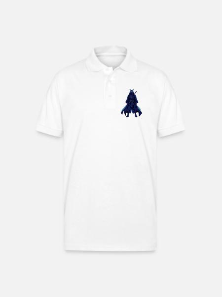 Neon Dread Samurai - Gildan Unisex 50/50 Jersey Polo - white