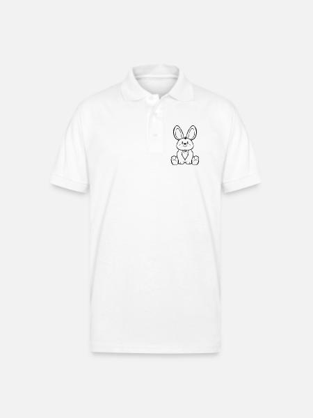Justbunny - Gildan Unisex 50/50 Jersey Polo - white