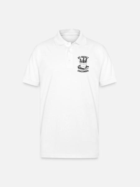 Ice Bucket Challenged - Gildan Unisex 50/50 Jersey Polo - white
