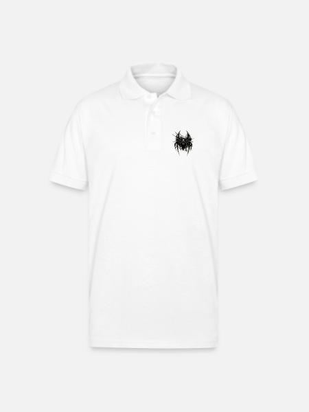 Inferno Spider Emblem - Gildan Unisex 50/50 Jersey Polo - white
