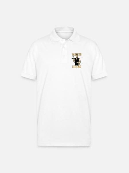 Waiter Legend - Gildan Unisex 50/50 Jersey Polo - white