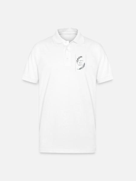 Hope Not Hate - Gildan Unisex 50/50 Jersey Polo - white