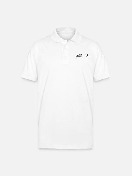 mouse - Gildan Unisex 50/50 Jersey Polo - white