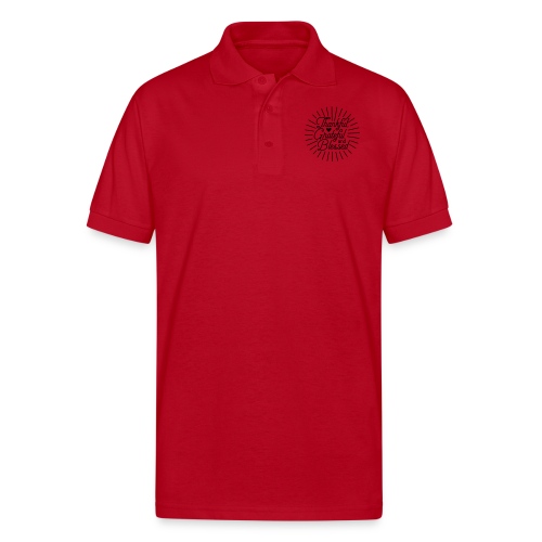 Thankful, Grateful and Blessed Design - Gildan Unisex 50/50 Jersey Polo