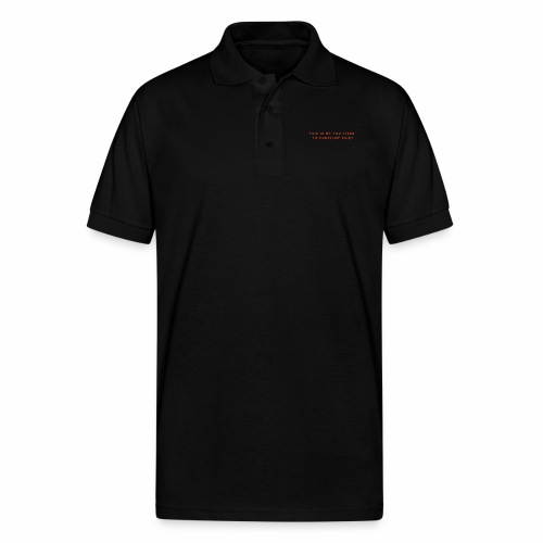 Too Tired Shirt - Gildan Unisex 50/50 Jersey Polo