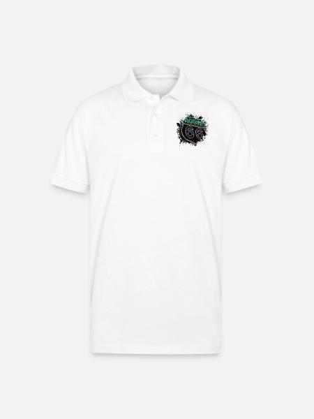 Route 66 - Gildan Unisex 50/50 Jersey Polo - white