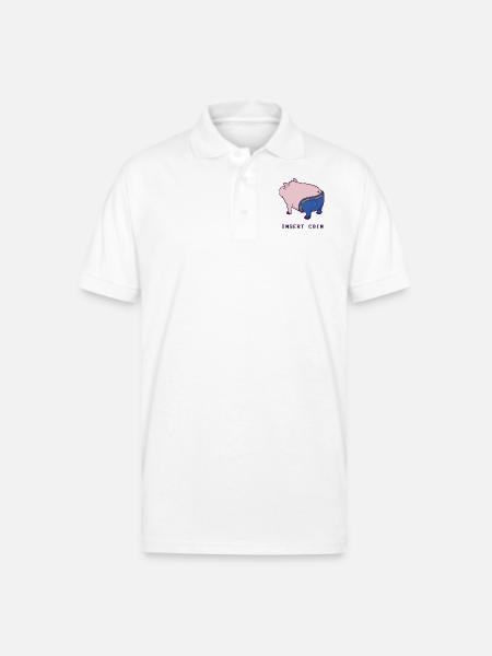 Insert Coin - Gildan Unisex 50/50 Jersey Polo - white