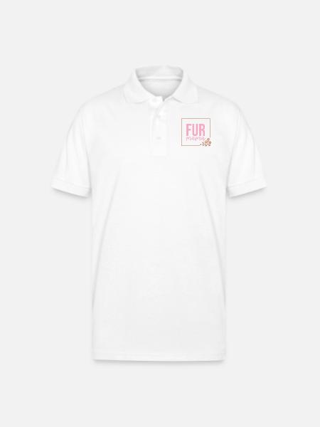 Fur Mama - Gildan Unisex 50/50 Jersey Polo - white