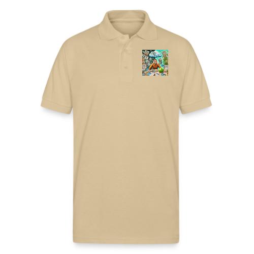 DALLE 2025 09 13 15 58 23 A conceptual illus - Gildan Unisex 50/50 Jersey Polo