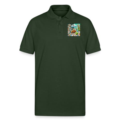 DALLE 2025 09 13 15 58 23 A conceptual illus - Gildan Unisex 50/50 Jersey Polo