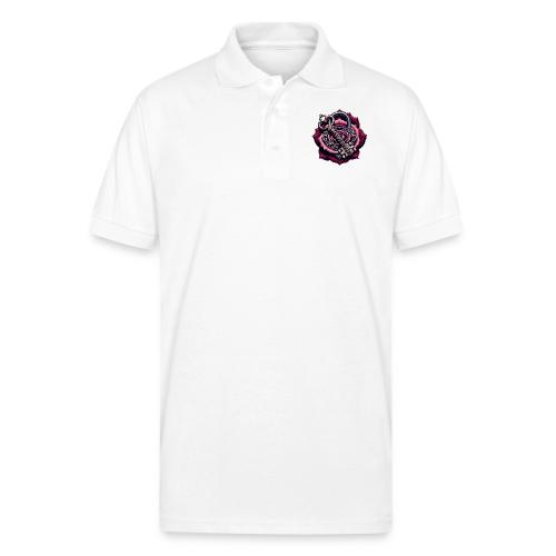 You Hold the Key to My Heart Rose Lock T-Shirt - Gildan Unisex 50/50 Jersey Polo