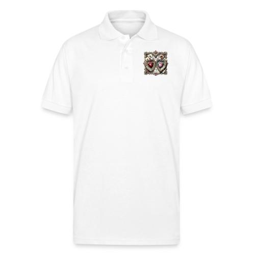Keeper of My Deepest Love Victorian Locket T-Shirt - Gildan Unisex 50/50 Jersey Polo
