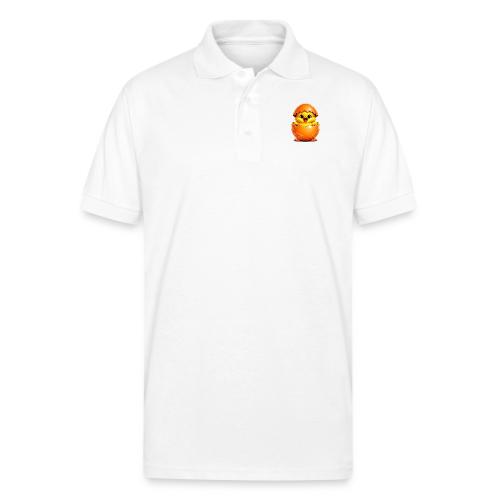 Easter Chick Orange - Gildan Unisex 50/50 Jersey Polo