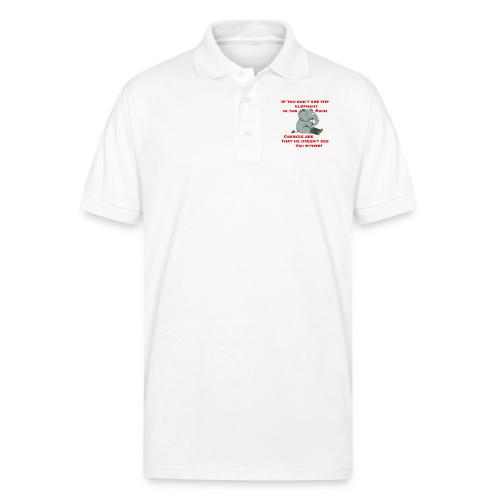 Elephant in the Room Meme - Gildan Unisex 50/50 Jersey Polo