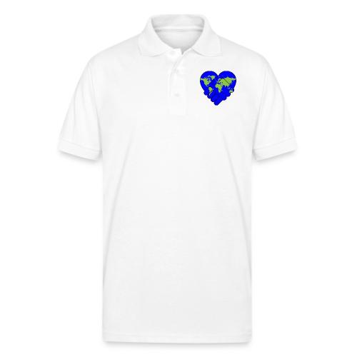 World United in Love - Gildan Unisex 50/50 Jersey Polo