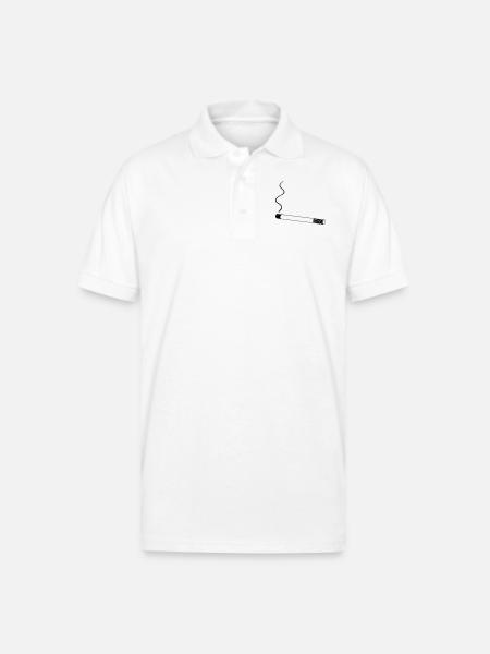 smoking - Gildan Unisex 50/50 Jersey Polo - white