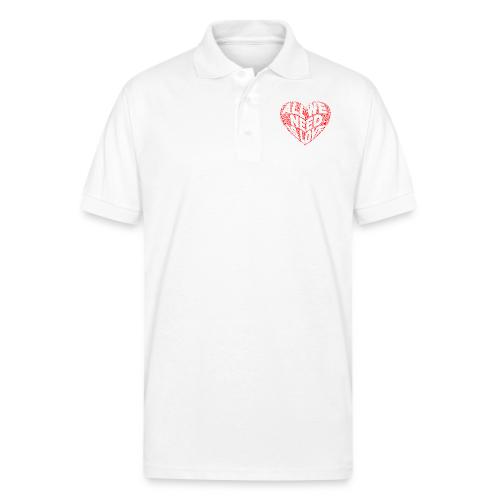 All We Need is Love in Heart - Gildan Unisex 50/50 Jersey Polo