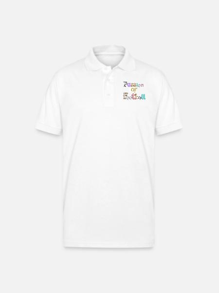 Passion of football - Gildan Unisex 50/50 Jersey Polo - white