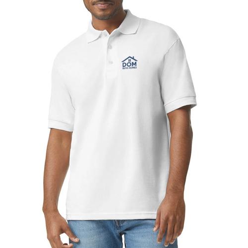 Dom Buys Homes Navy Blue - Gildan Unisex 50/50 Jersey Polo